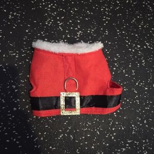 Kids Red Santa Belt Pet Harness Costume
